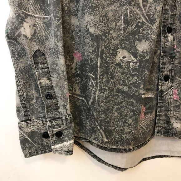 The Hundreds Gray and Pink Casual Button Down Shirt - Picture 7 of 7